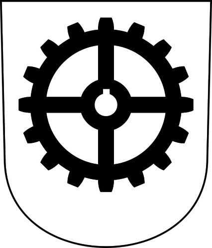 Industriequartier Wappen Vektor-Bild