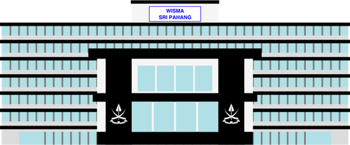 Illustrazione vettoriale di Wisma Sri Pahang