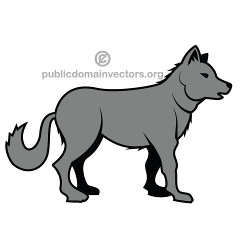 Wolf vector imagine