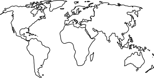 imagine vectorialÄƒ a harta lumii