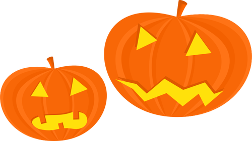 Las calabazas de Halloween vector imagen prediseÃ±ada
