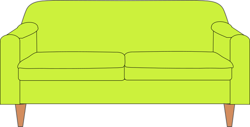 Sofa in green color