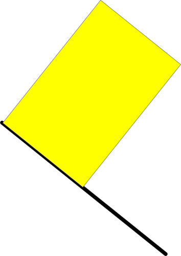 Image vectorielle de drapeau jaune