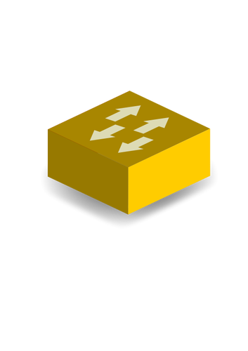 Gelben Schalter Vektor-ClipArt