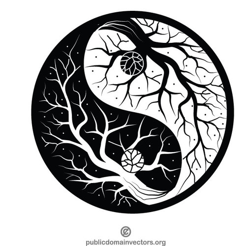 Yin Yang symbol stromu