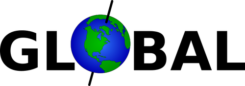 Immagine vettoriale segno globale