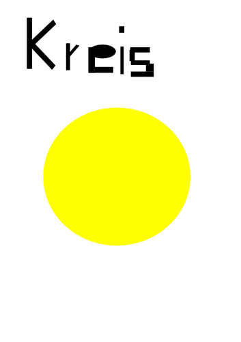 Image vectorielle cercle jaune