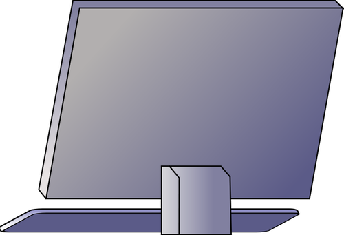 Vector de la imagen de la parte posterior de la PC