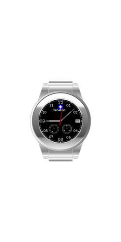 Wristwatch vector image