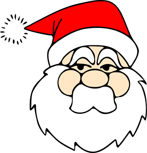 LÃ­nea vector de arte dibujo de Santa Claus