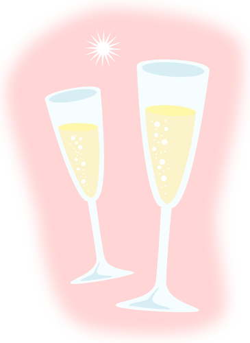 Champagne vektor image