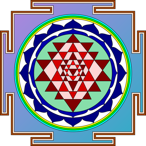 Sri Yantra Vector imagine