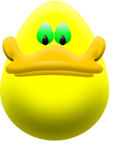 Easter egg duck vector clip art