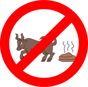 ''No bullshit'' symbol