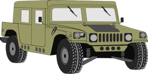 Hummer car vector image