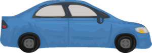 Blue car sketch