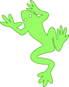 Frog outline vector
