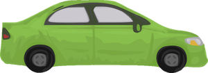 Green automobile vector image
