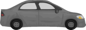 Gray automobile vector image