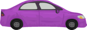 Purple automobile vector image