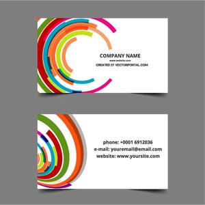 Graphic template for business card