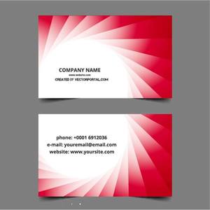Business card layout vector graphics