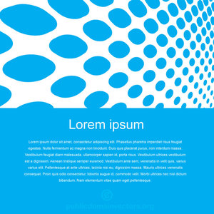 Blue dots background with text