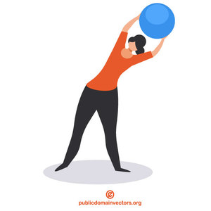 Exercise with a ball