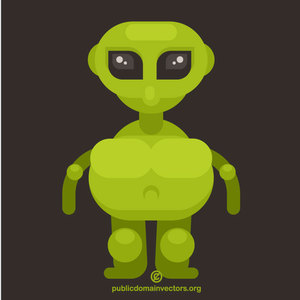 Green alien creature