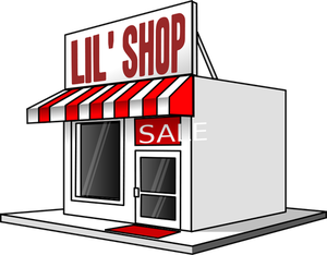 Little Store Front Vector