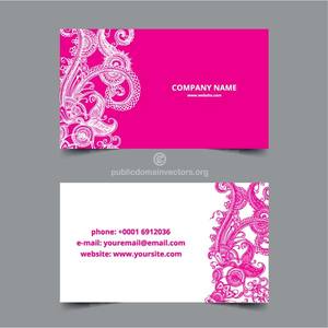Paisley business card template