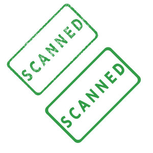 Scanned Business Stamps Vector