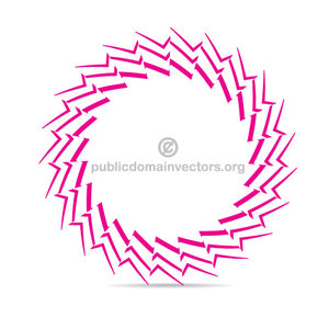 Pink vector logo shape