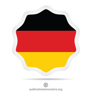 German flag sticker clip art