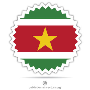 Suriname flag sticker